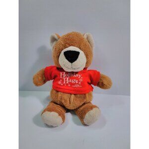 Steven Smith Holiday Hugs Lindbergh Plaza Plush Teddy Bear Bean Bag 9" Souvenir